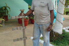 The making of a new rudder